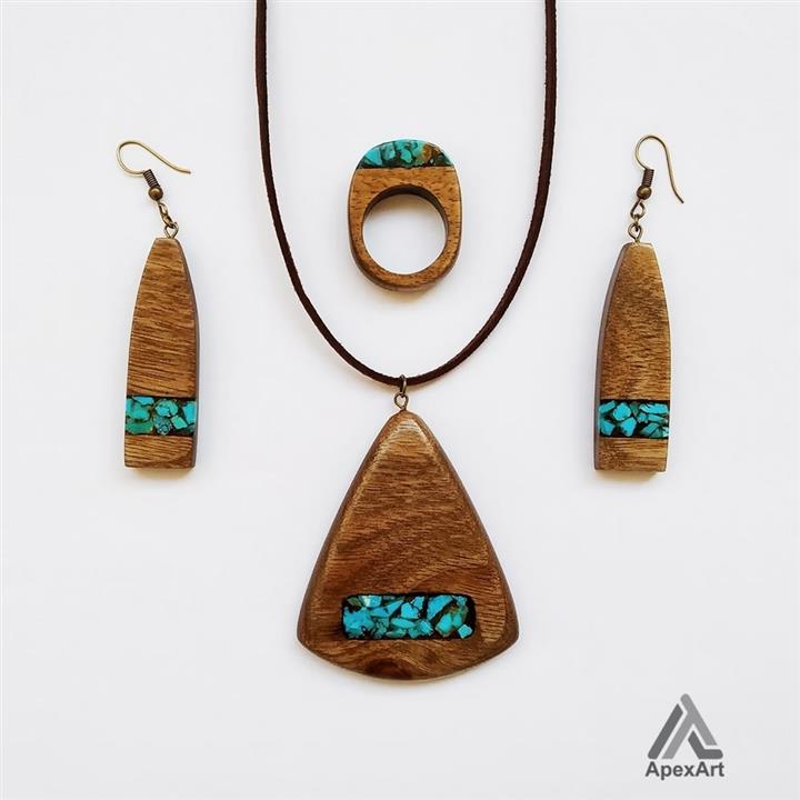 ست فیروزه کوب طرح مژگان کد 376